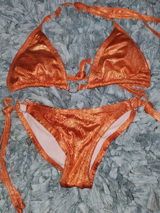 Daisy Other - Daisy sz L orange glittery bikini